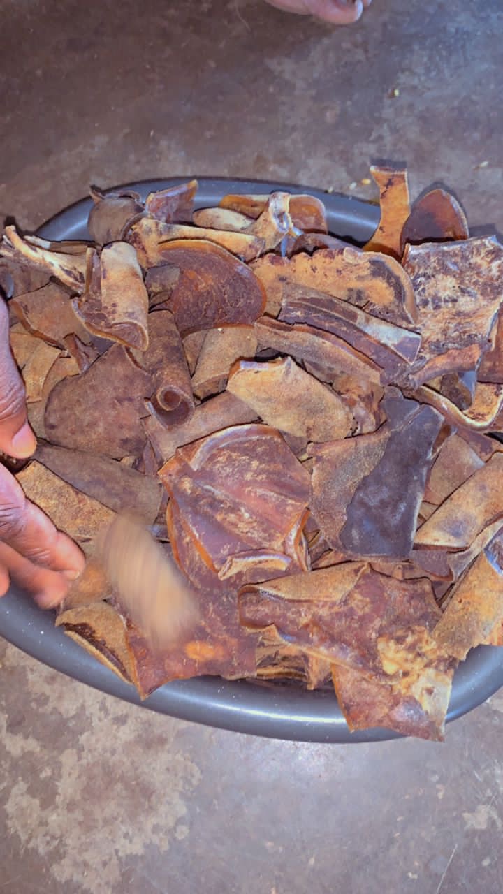 Dried Ponmo Washed Ponmo Ijebu