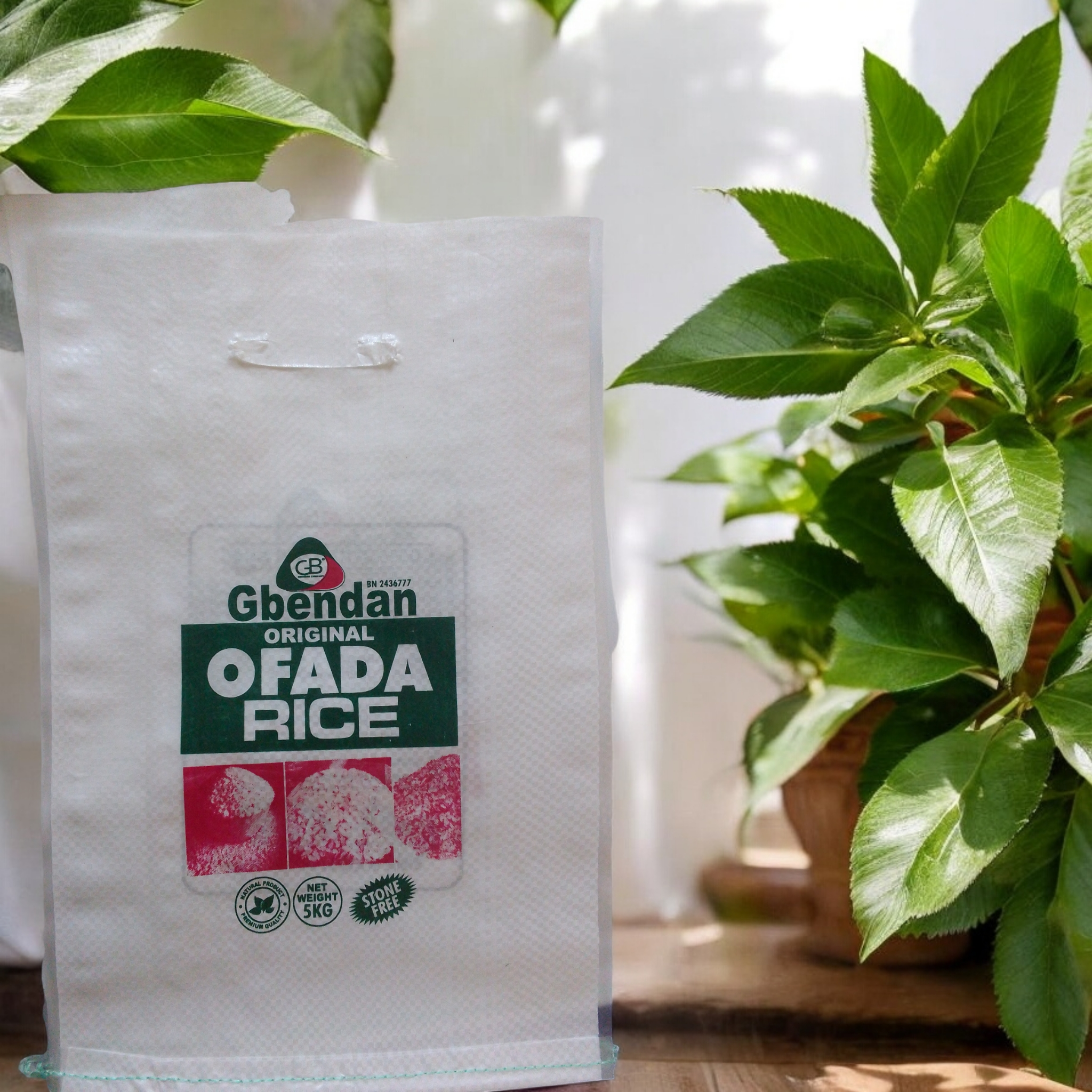 Ofada Rice, Unripe Plantain Flour And Garri Ijebu